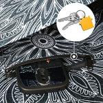 Mandala Black Yoga Mat Tote with Pockets