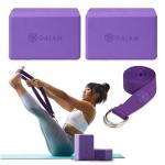 Gaiam Essentials Yoga Block and Strap Set