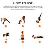 Overmont Non-Slip Yoga Block Set with Strap