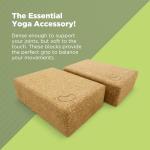 Cork Yoga Blocks - Large 2 Pack for Support