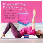 Yoga Blocks Set with Strap and Guide