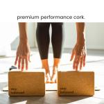 Extra Large Natural Cork Yoga Blocks - 2 Pack