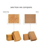 Extra Large Natural Cork Yoga Blocks - 2 Pack
