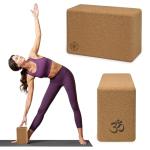 Gaiam Natural Cork Yoga Block for Enhanced Poses