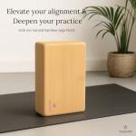 Yogikuti Bamboo Yoga Block - Eco-Friendly Support
