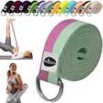TECEUM Adjustable Cotton Yoga Strap – 6-10 ft