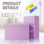 EVA Foam Yoga Blocks 2 Pack - Non-Slip Support