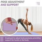 EVA Foam Yoga Blocks 2 Pack - Non-Slip Support