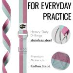 TECEUM Adjustable Cotton Yoga Strap – 6-10 ft