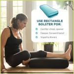 Firm Rectangle Yoga Bolster - Eco-Friendly Support