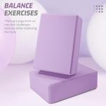 EVA Foam Yoga Blocks 2 Pack - Non-Slip Support
