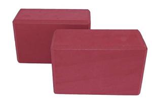 Burgundy 4-Inch Kakaos Yoga Blocks