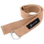 Durable 8' Cotton Yoga Strap with Metal D-Rings