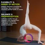 ProsourceFit 12” Yoga Wheel for Flexibility and Balance