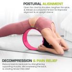 ProsourceFit 12” Yoga Wheel for Flexibility and Balance