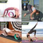 ProsourceFit 12” Yoga Wheel for Flexibility and Balance
