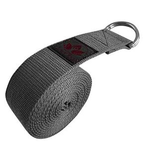 Clever Yoga 8 ft Stretching Strap - Dark Gray