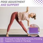 Biguphate Non-Slip Yoga Block - Purple 9x6x4 Inch