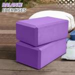Biguphate Non-Slip Yoga Block - Purple 9x6x4 Inch