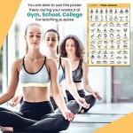 Yoga Poses Poster: 64 Asanas for Full Body Workout