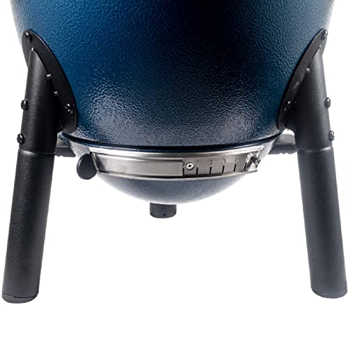 Sapphire Blue Portable Kamado Grill