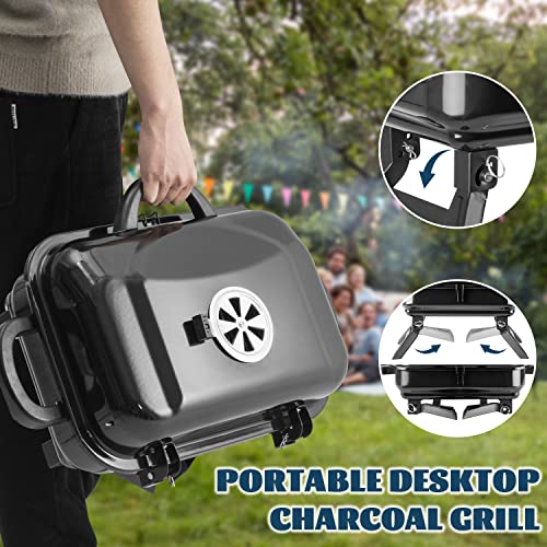 Portable Charcoal BBQ Grill for Outdoor Cooking