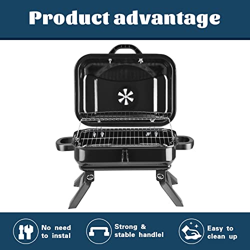 Portable Charcoal BBQ Grill for Outdoor Cooking