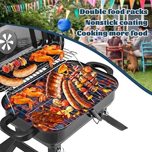 Portable Charcoal BBQ Grill for Outdoor Cooking