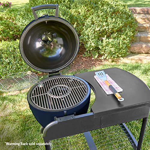 Sapphire Blue Kamado Charcoal Grill with Cart