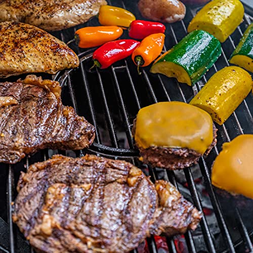 Sapphire Blue Kamado Charcoal Grill with Cart