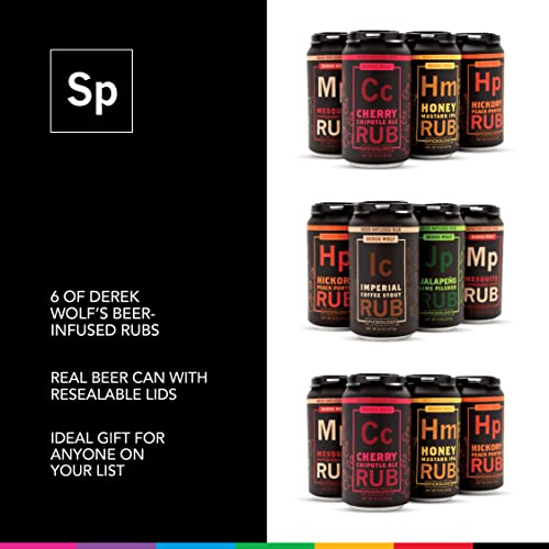 Derek Wolf Beer BBQ Rubs - Set of 6