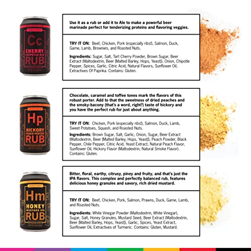 Derek Wolf Beer BBQ Rubs - Set of 6