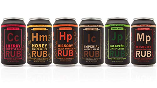 Derek Wolf Beer BBQ Rubs - Set of 6