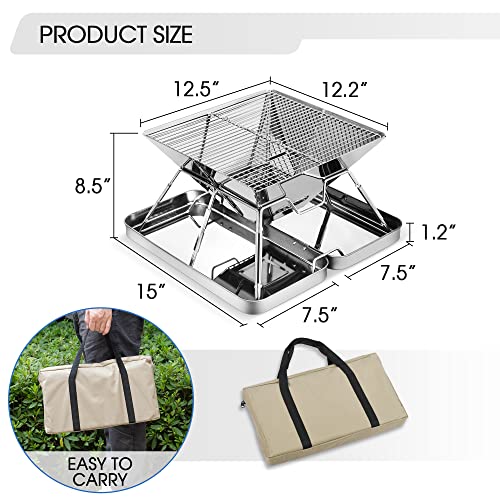 Portable Stainless Steel BBQ Grill