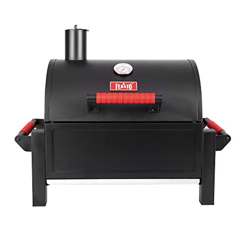 Portable charcoal grill with 354sq in cooking area