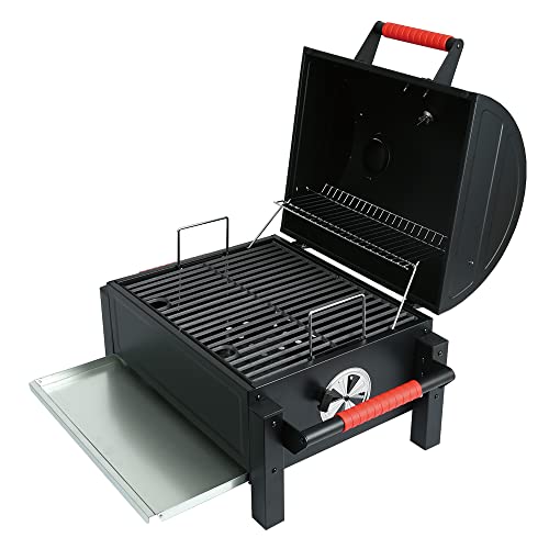 Portable charcoal grill with 354sq in cooking area