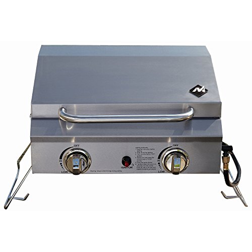 Portable Stainless Steel 2-Burner Gas Grill