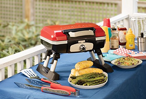 Cuisinart Portable Tabletop Gas Grill, Red