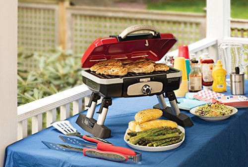Cuisinart Portable Tabletop Gas Grill, Red