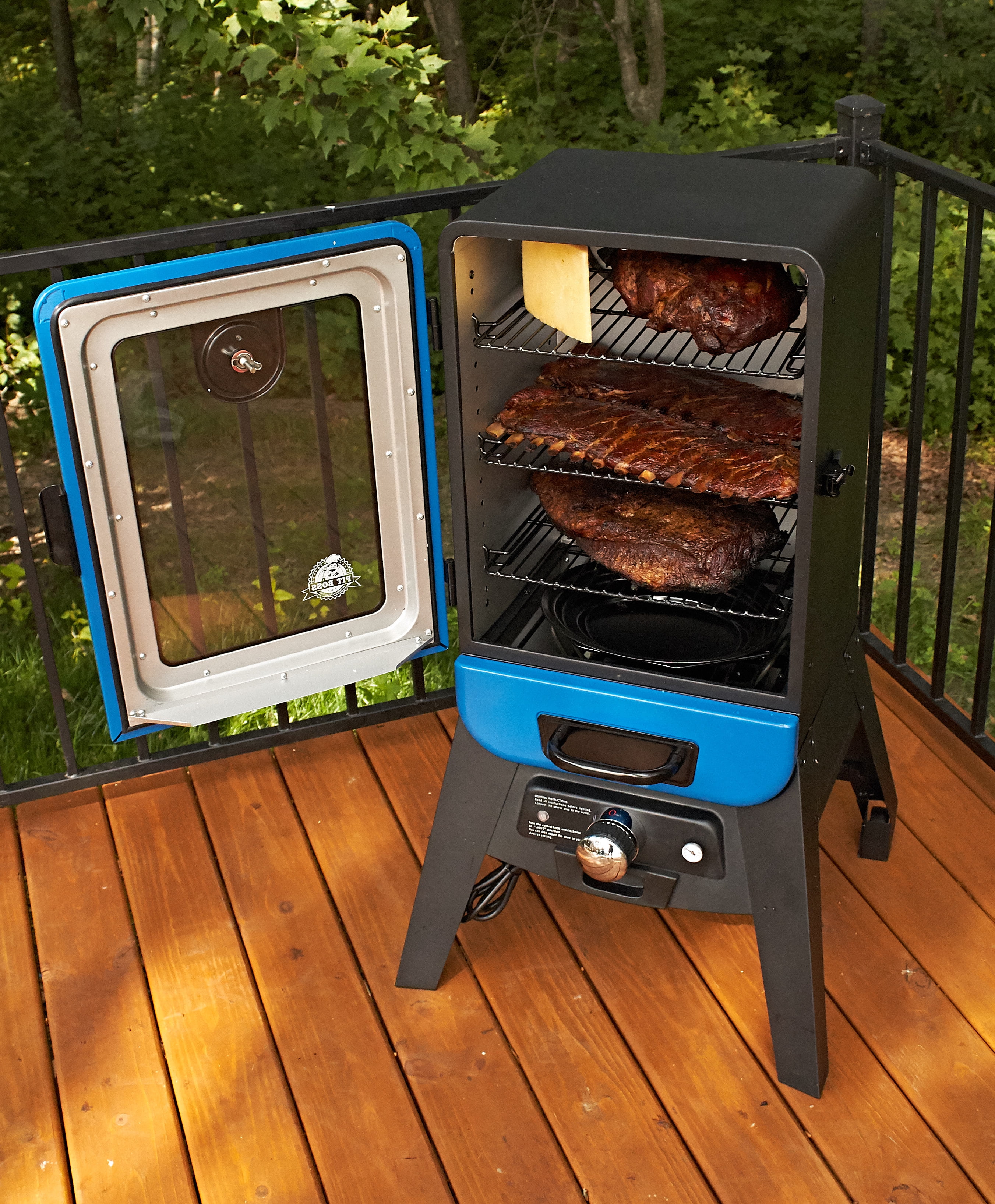 Blazing Electric Wood Chip Smoker with Window