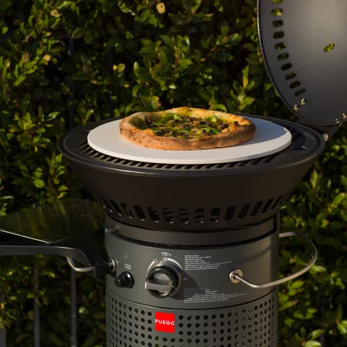 Fuego Hinged Gas Grill, Dark Gray