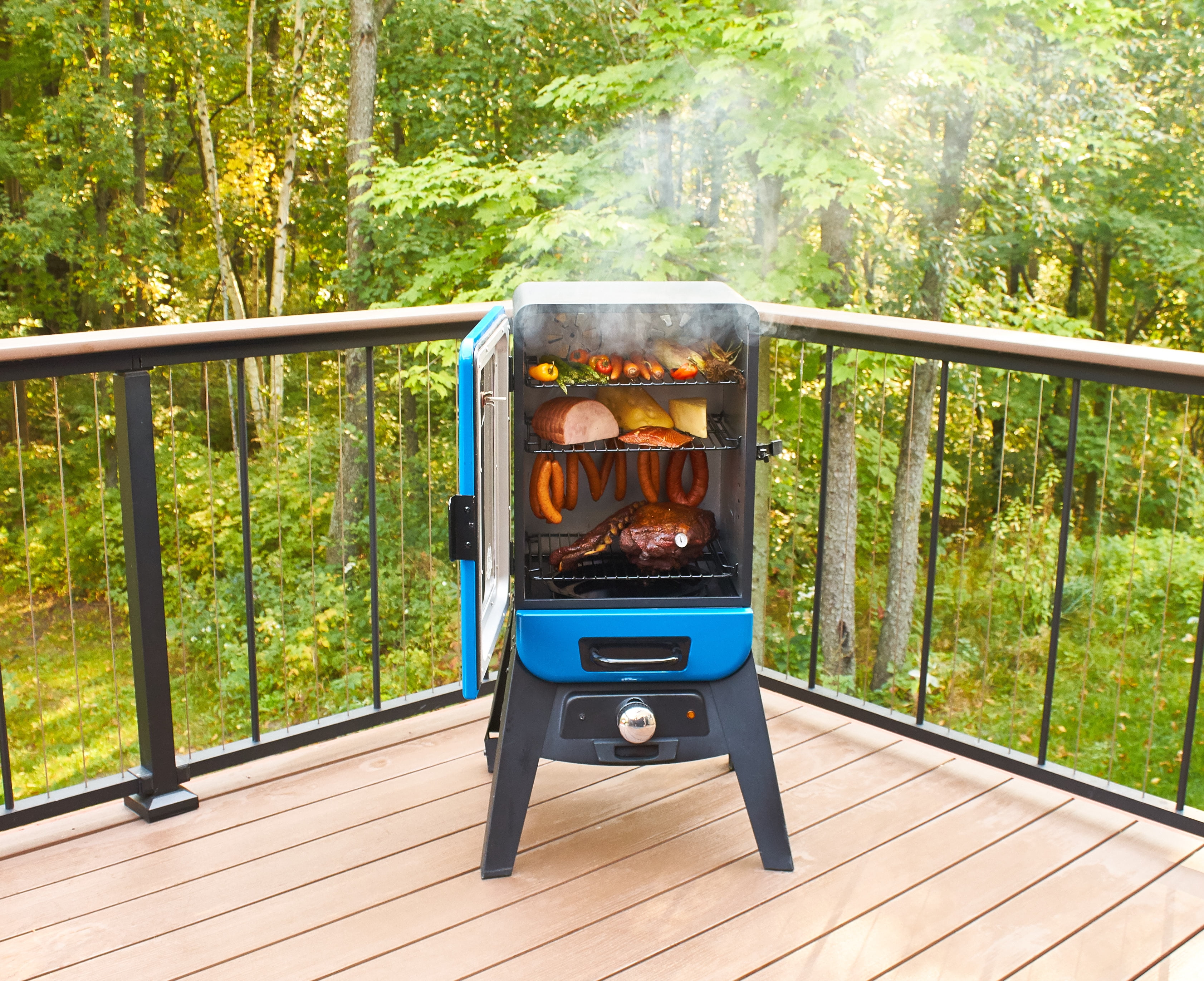 Blazing Electric Wood Chip Smoker with Window