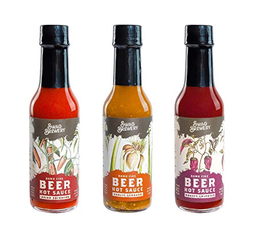 3-Pack Beer-Infused Hot Sauce Variety Set
