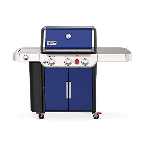 Weber E-335 Gas Grill, Deep Ocean Blue