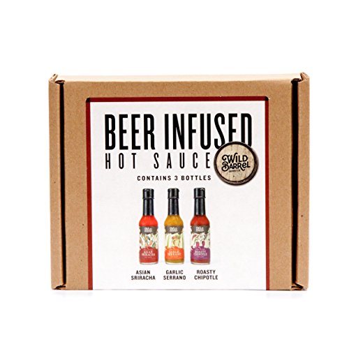 3-Pack Beer-Infused Hot Sauce Variety Set