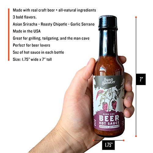 3-Pack Beer-Infused Hot Sauce Variety Set