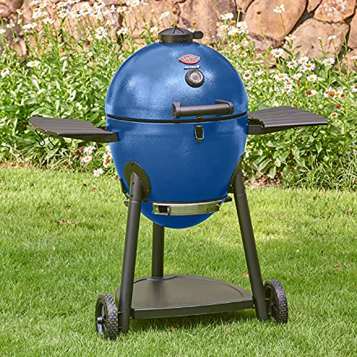 Blue Kamado Charcoal Grill & Smoker