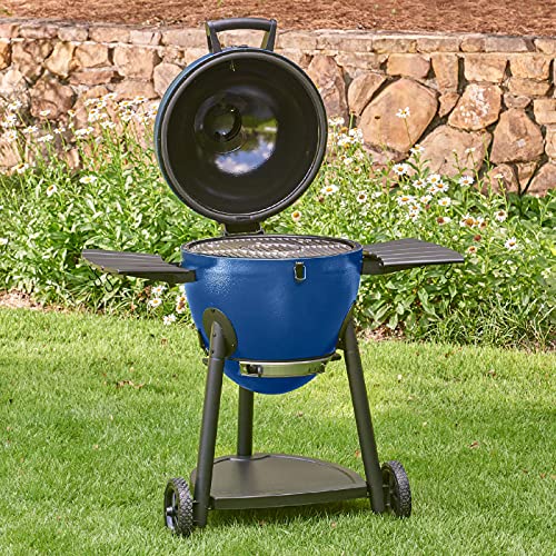 Blue Kamado Charcoal Grill & Smoker