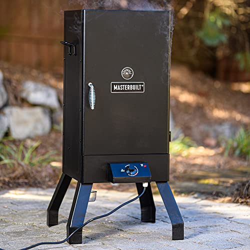 Masterbuilt Analog Electric Smoker with 2 Racks, 30" Black