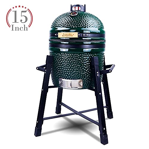 London Sunshine Kamado Charcoal Grill - Junior GREEN